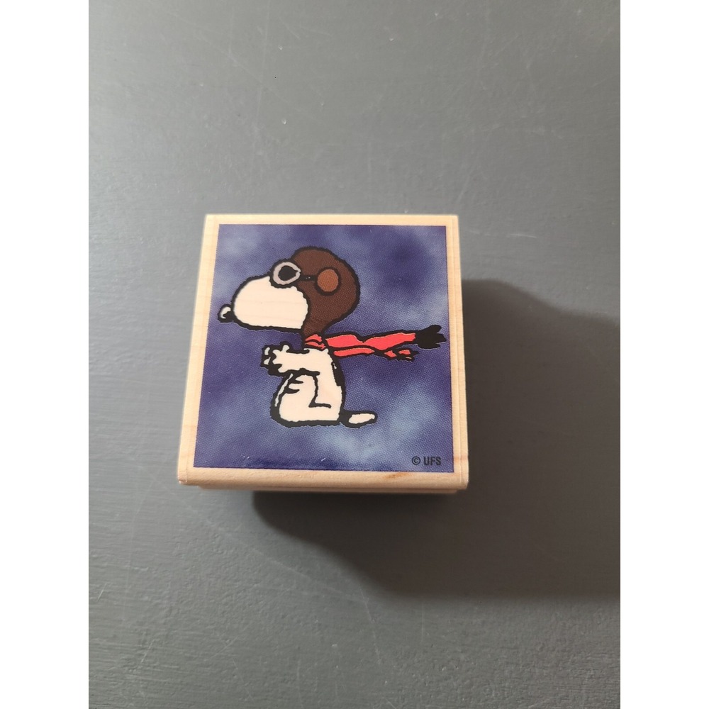 2001 Snoopy WWI Flying Ace Rubber Stamp Stampabilities Hard To Find